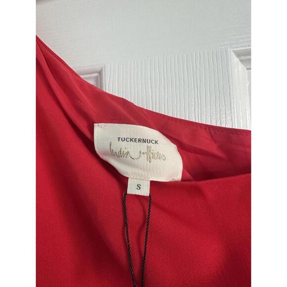 Tuckernuck x India Hicks Scarlet Carmen One Shoulder Dress $328 NWT Small S - Picture 6 of 8